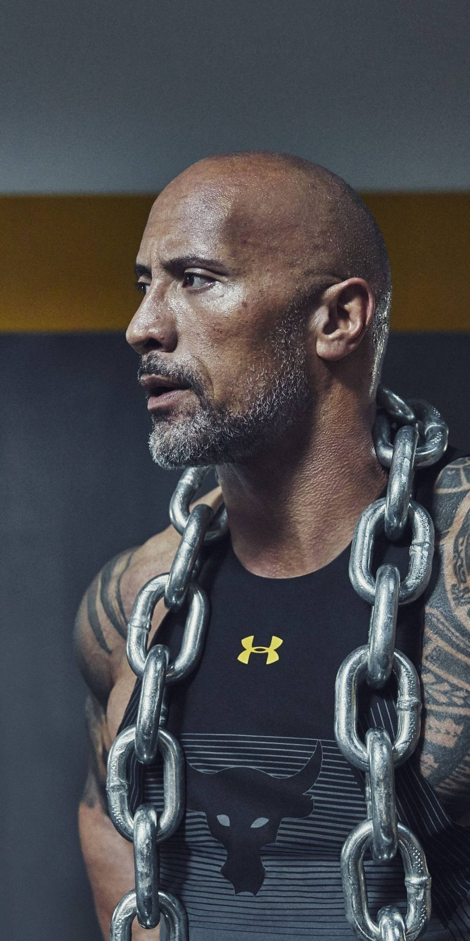 The Rock Under Armour Chains Wallpaper