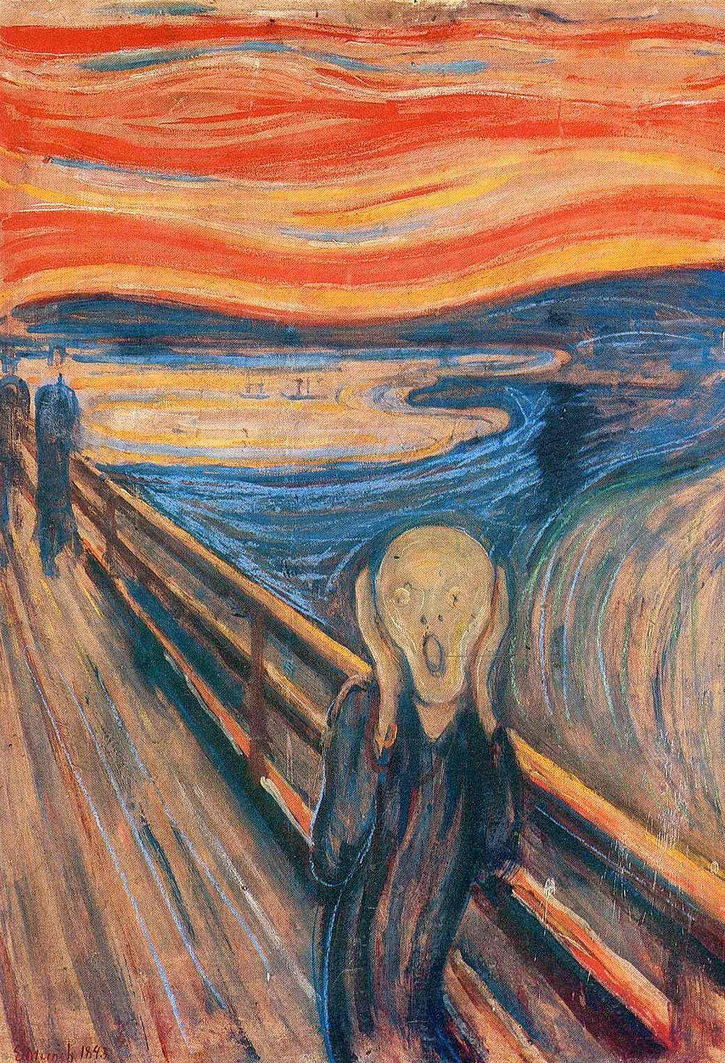 Download The Scream Famous Paintings Iphone Wallpaper 