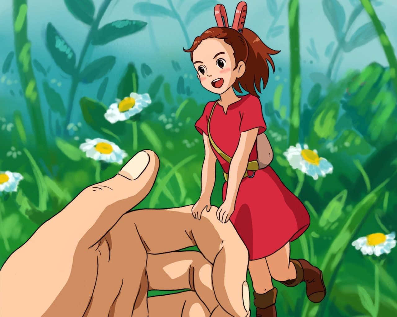Elmundo Secreto De Arrietty: Explorando Un Hermoso Mundo Oculto. Fondo de pantalla