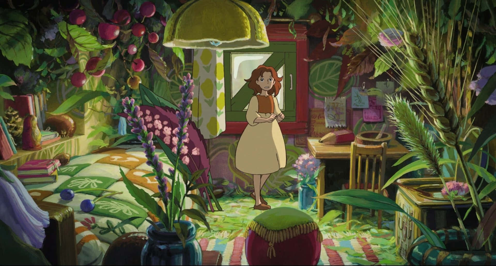 Arrietty and Shawn in The Secret World of Arrietty Wallpaper