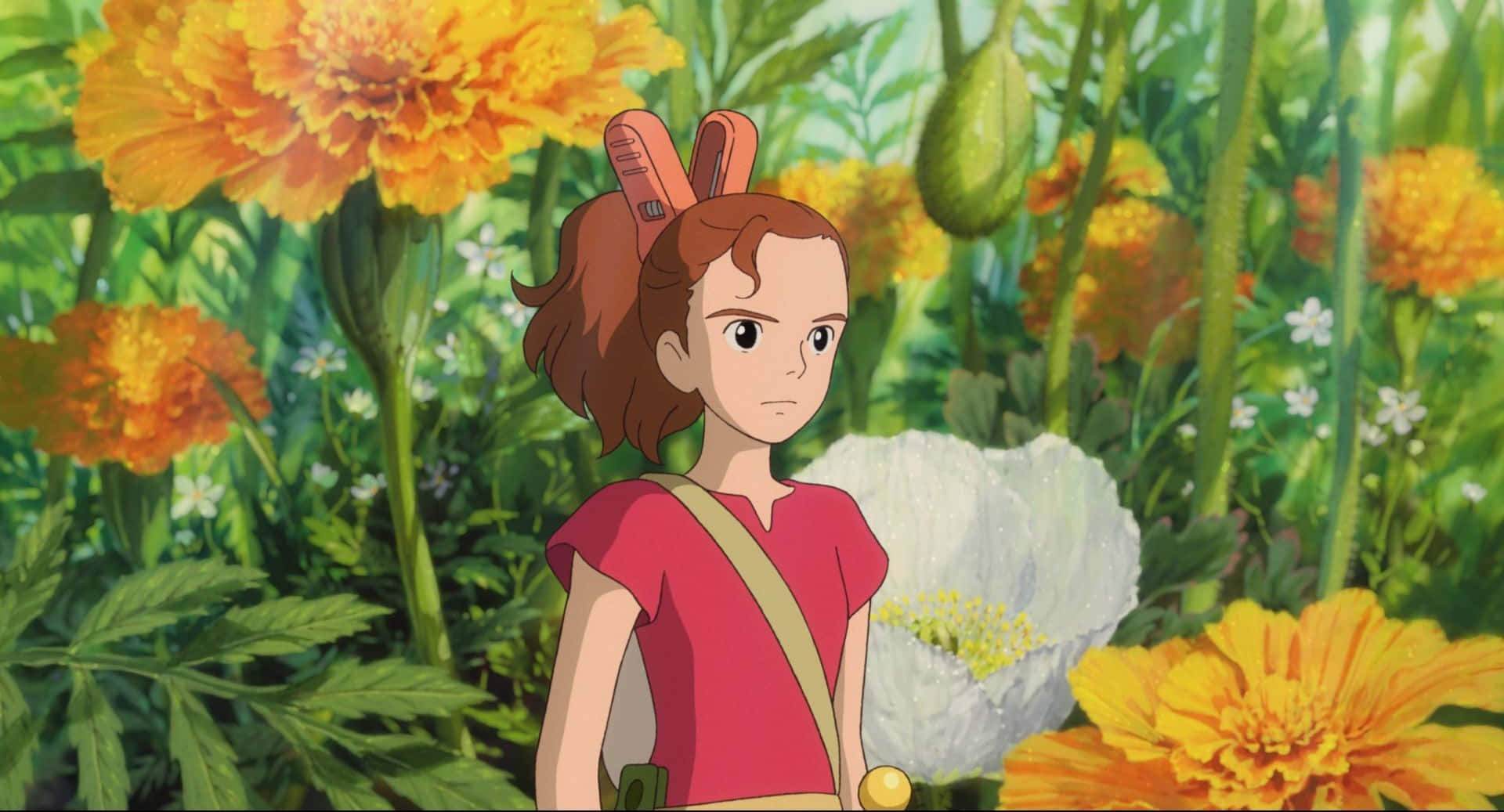 A magical encounter in the secret world of Arrietty Wallpaper