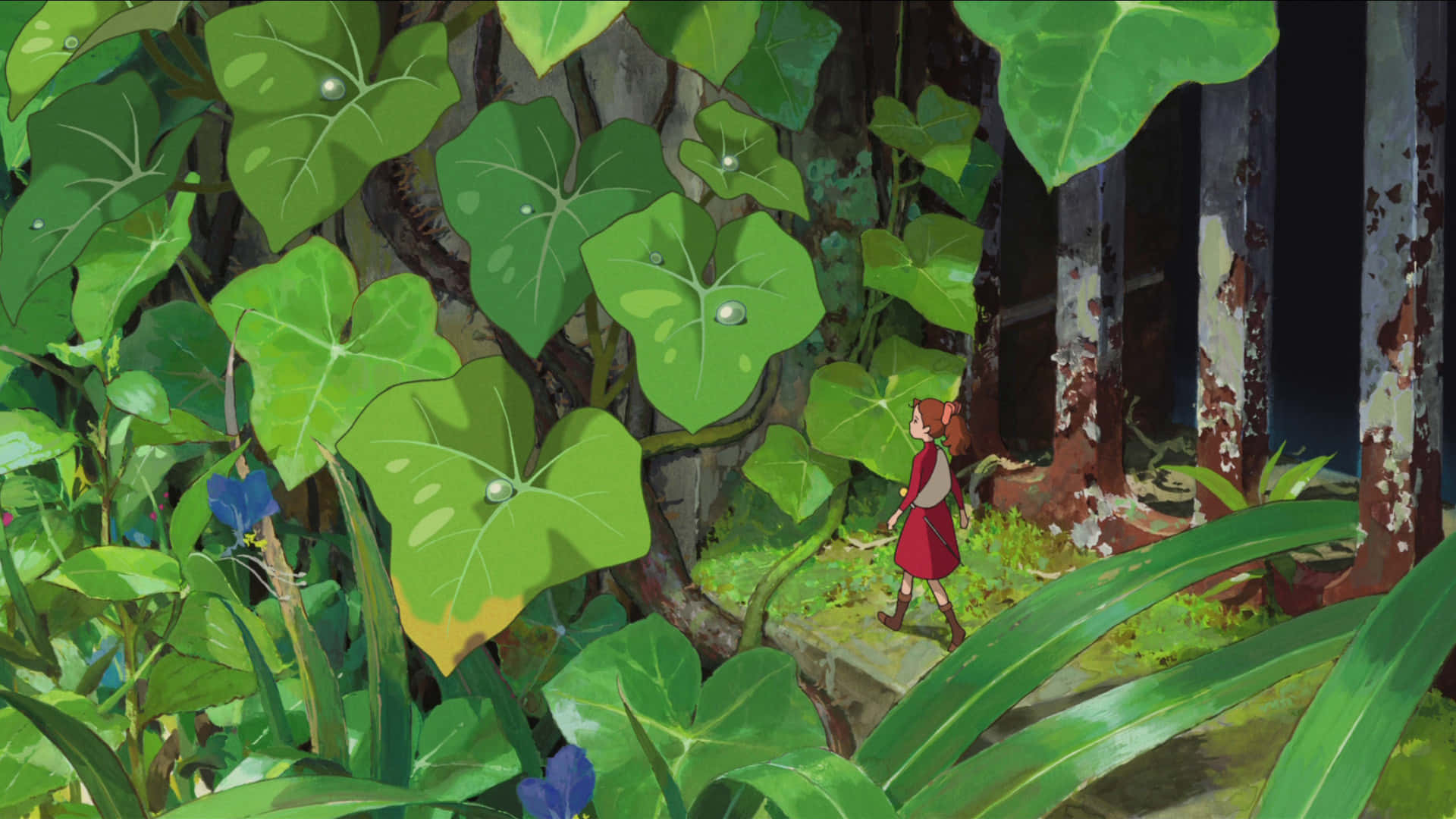 Arrietty and Shawn exploring the secret world together Wallpaper