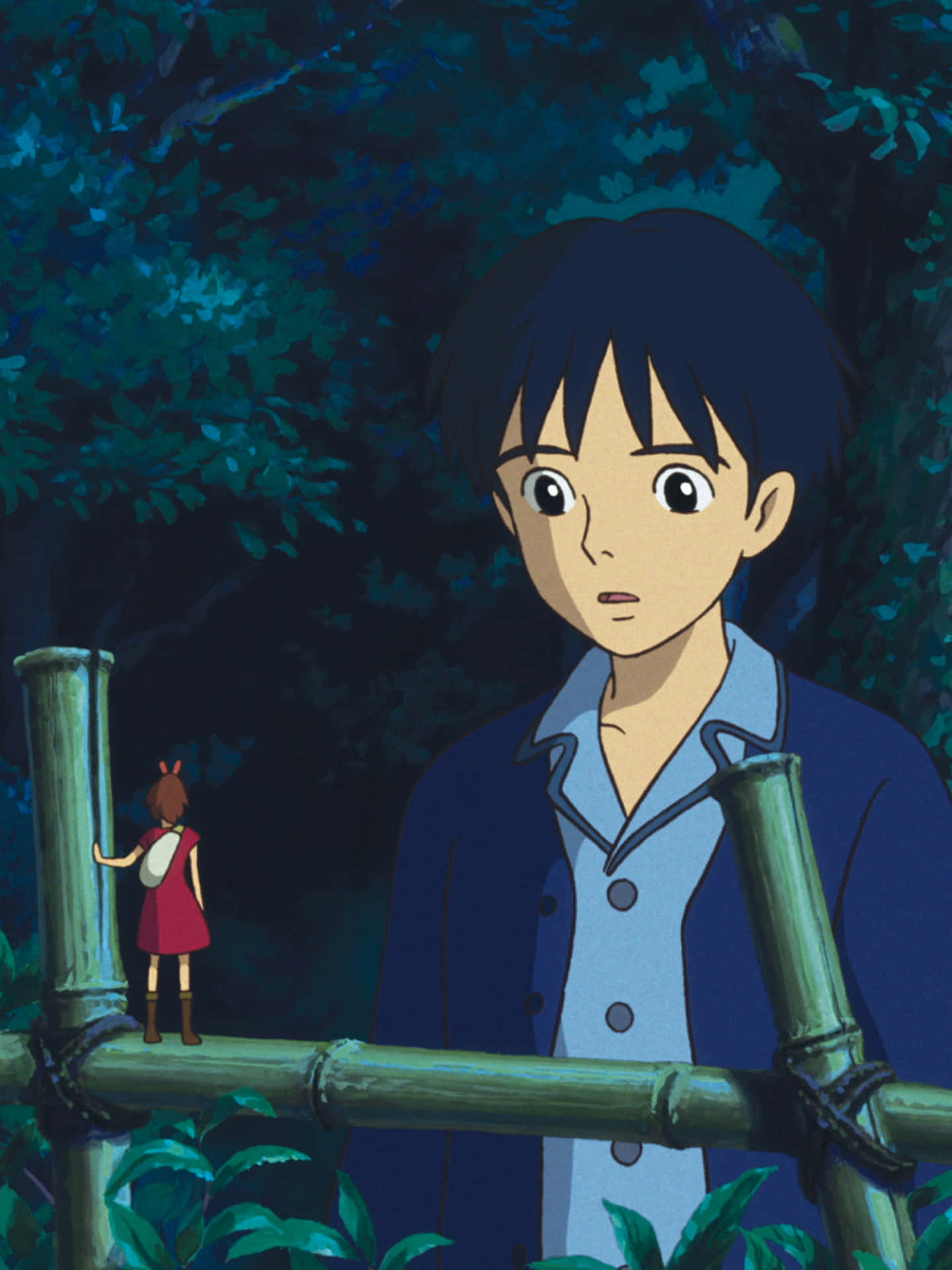 Caption: Arrietty and her family, the tiny Borrowers who live hidden beneath the floorboards, exploring the human world. Wallpaper