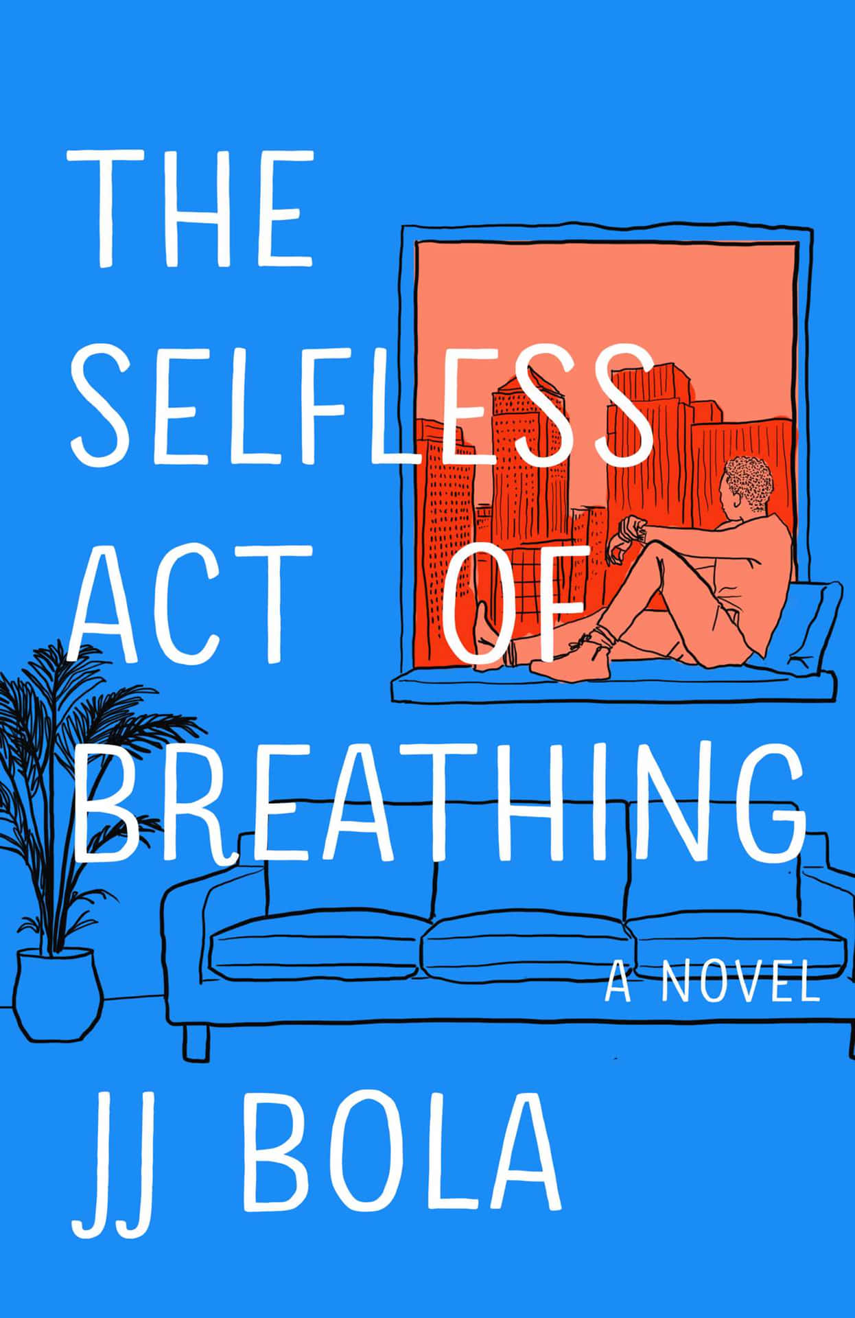 An Inspiring Cover Art of The Novel "The Selfless Act of Breathing" Wallpaper