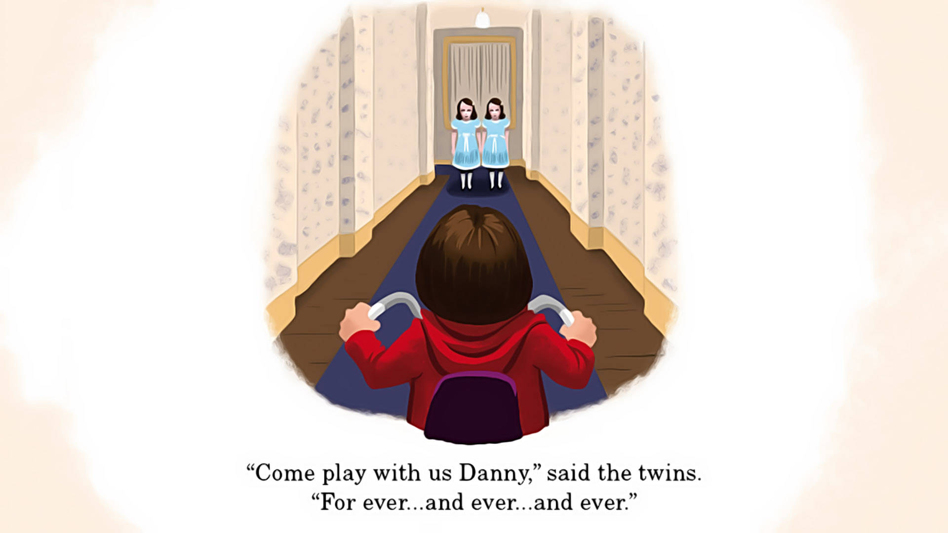 The Shining Danny Meets Twins Wallpaper