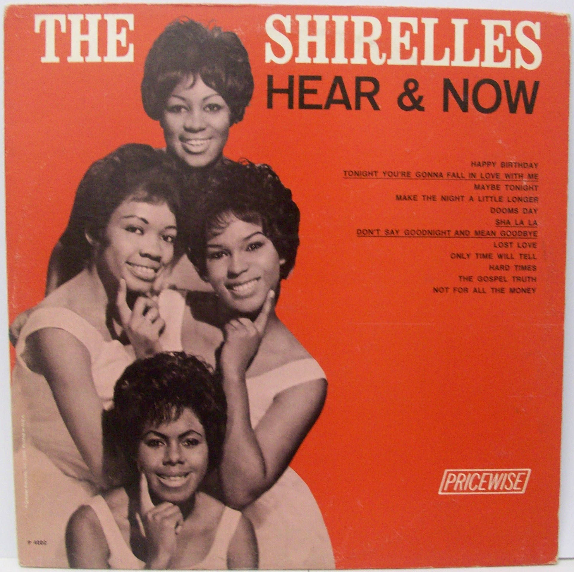 Shirelles Hear & Now 1965 Album Cover Tapet Wallpaper
