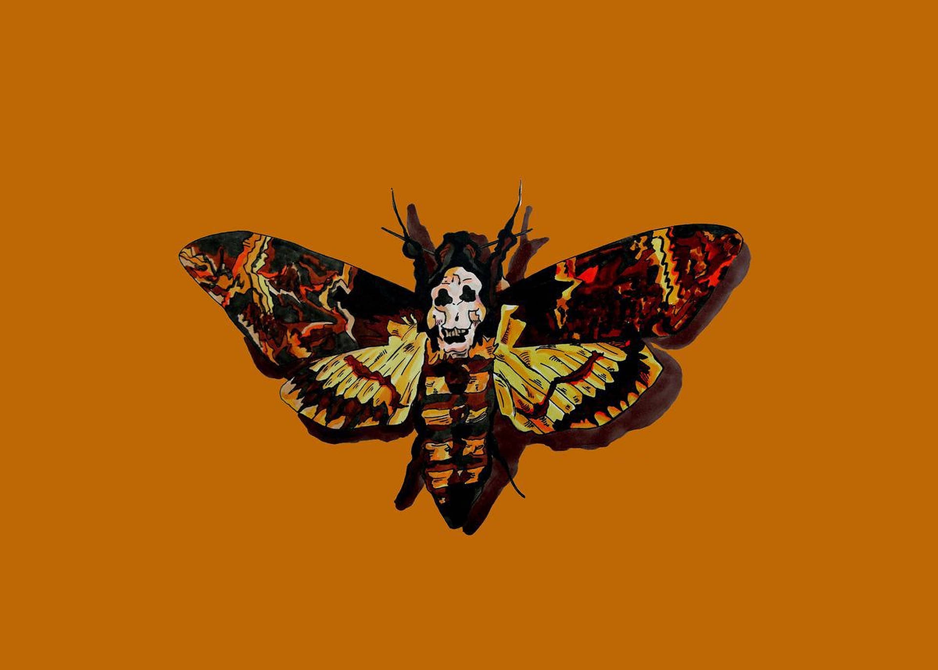 The Silence Of The Lambs Large Moth Wallpaper