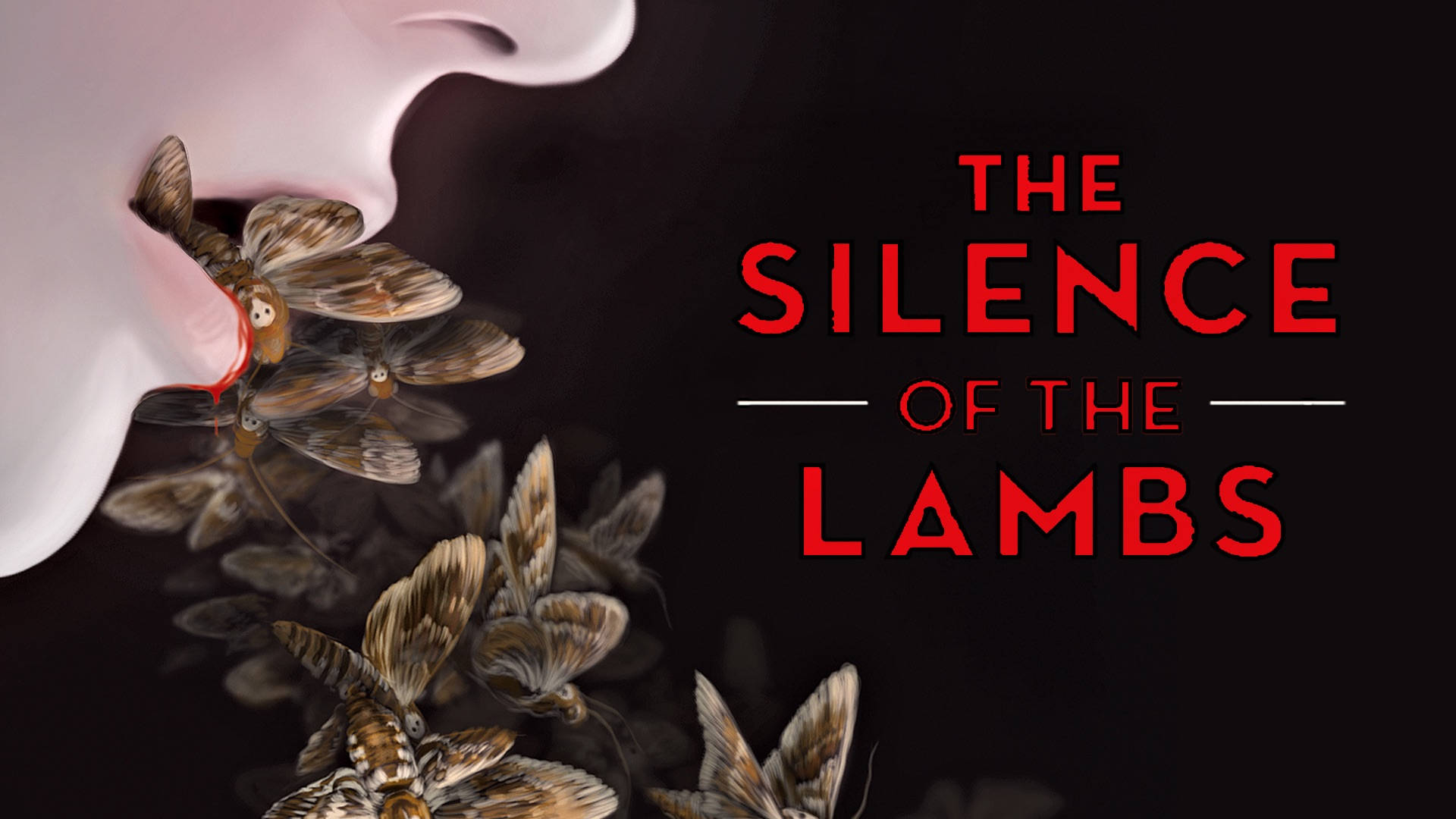 The Silence Of The Lambs Painted Poster Wallpaper