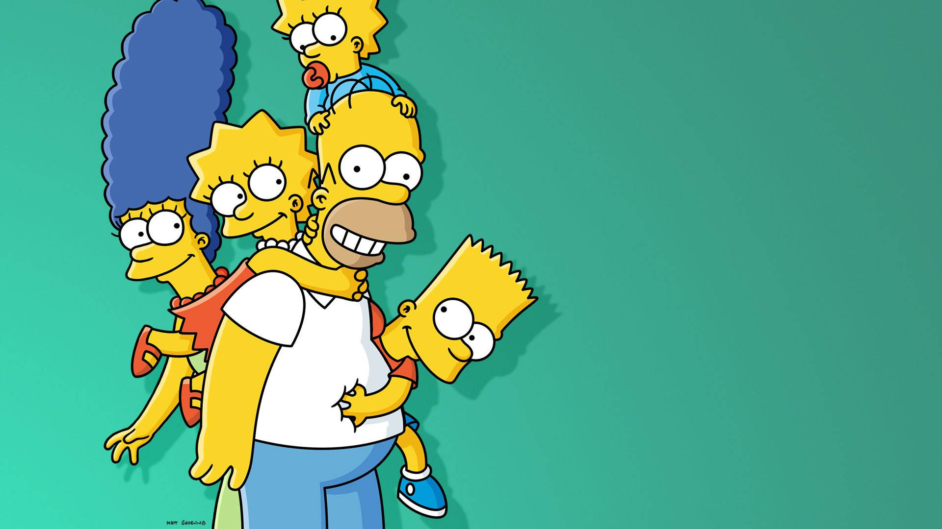 Simpsons Familie Sitcom Tapet. Wallpaper