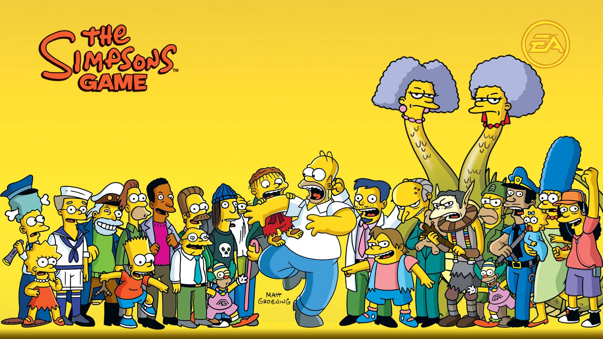 Den Simpsons Game Wallpaper: Wallpaper