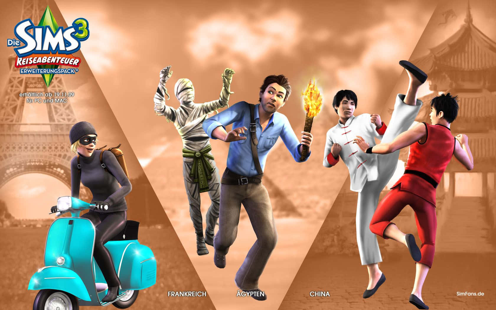 Skapaen Ny Verklighet Med The Sims 3. Wallpaper