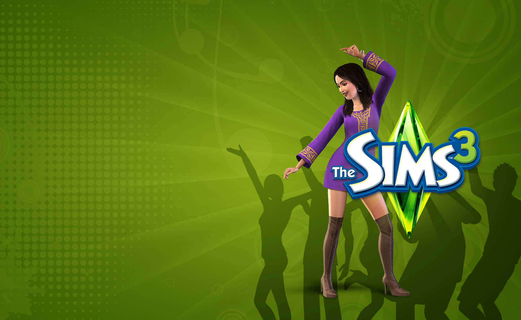 The Sims 3 Dancing Girl Wallpaper