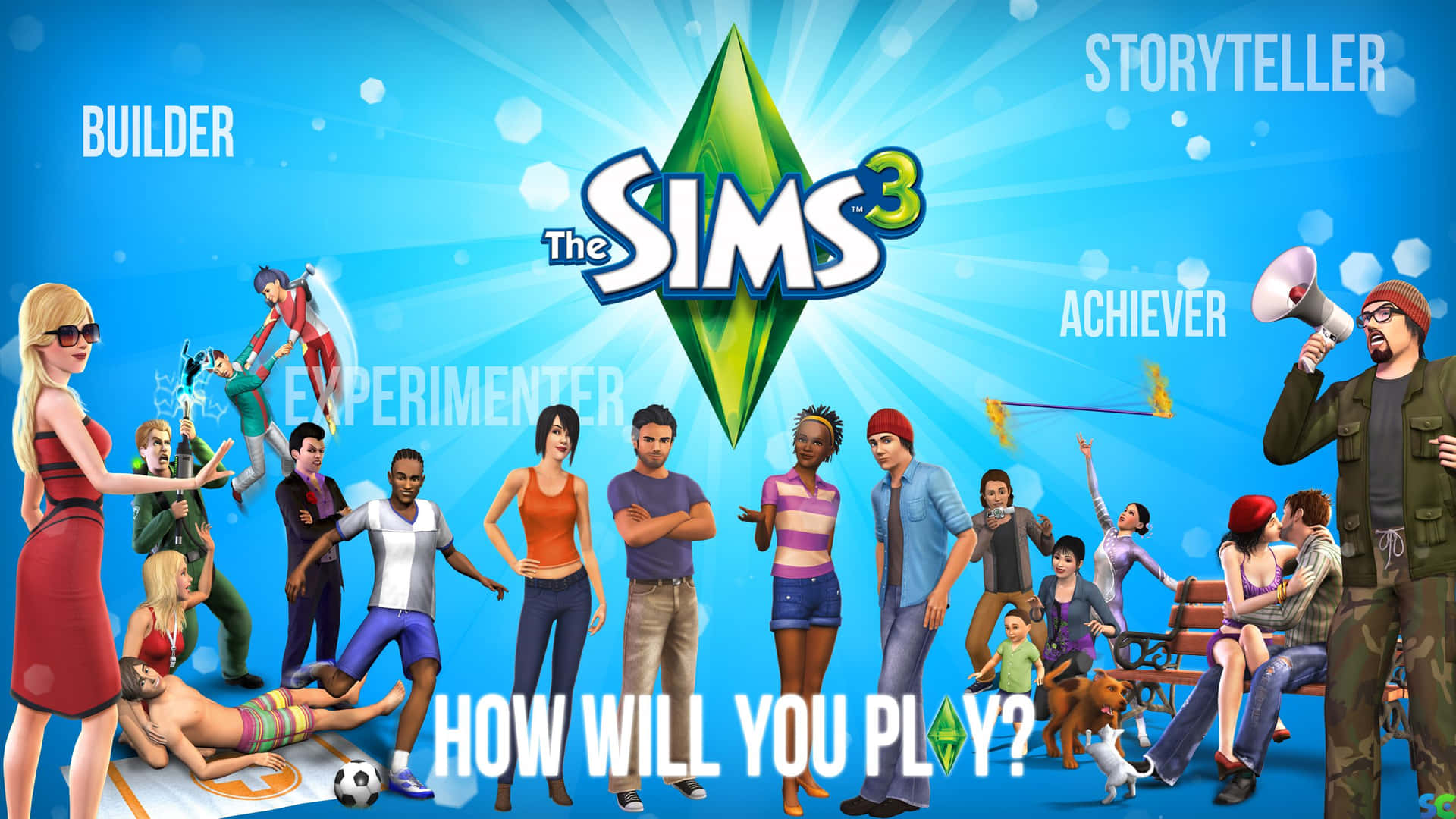 the sims 3 - Hvordan vil du spille? Wallpaper