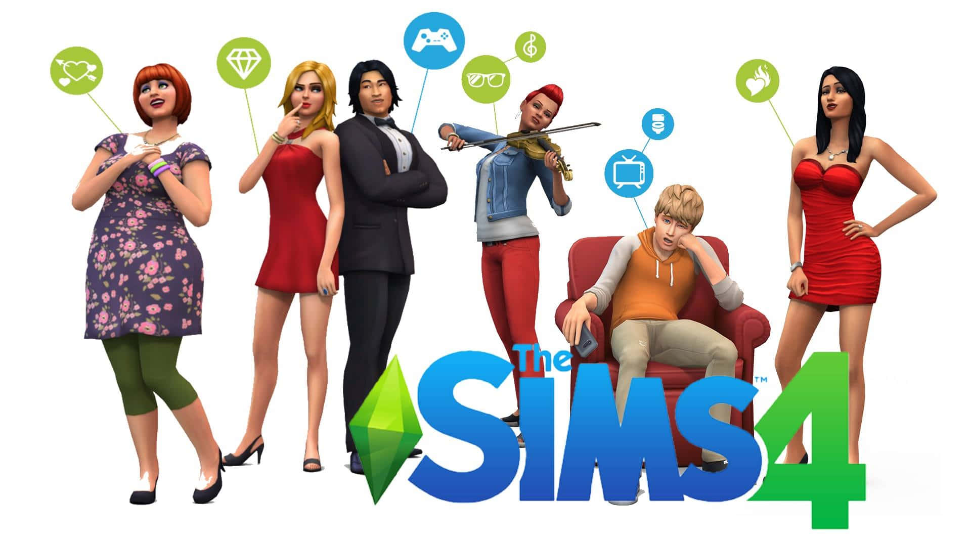 The Sims 4: Create Your Dream Life Simulation Wallpaper