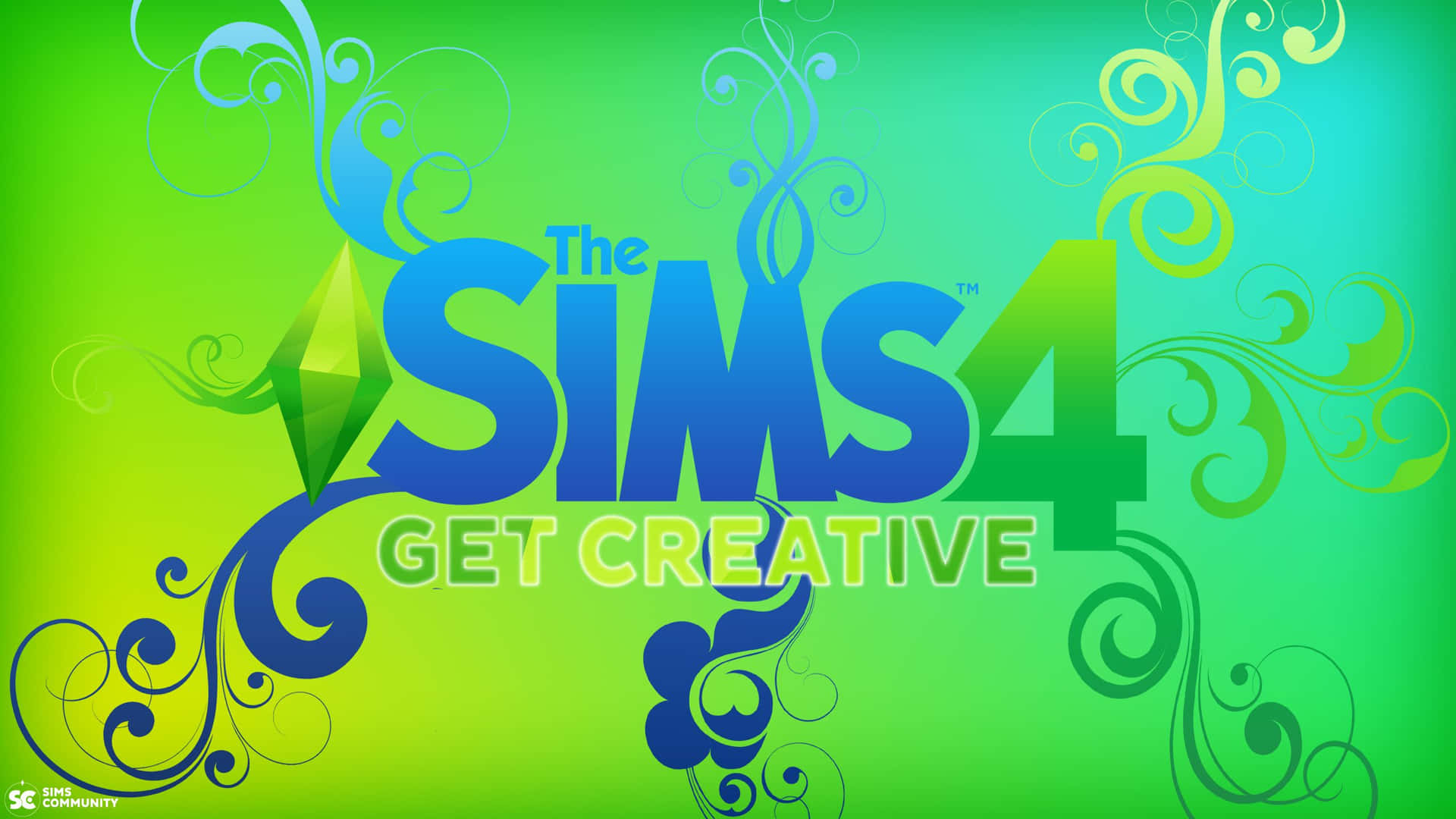 The Sims 4 - Colorful Character Creation Scene Wallpaper