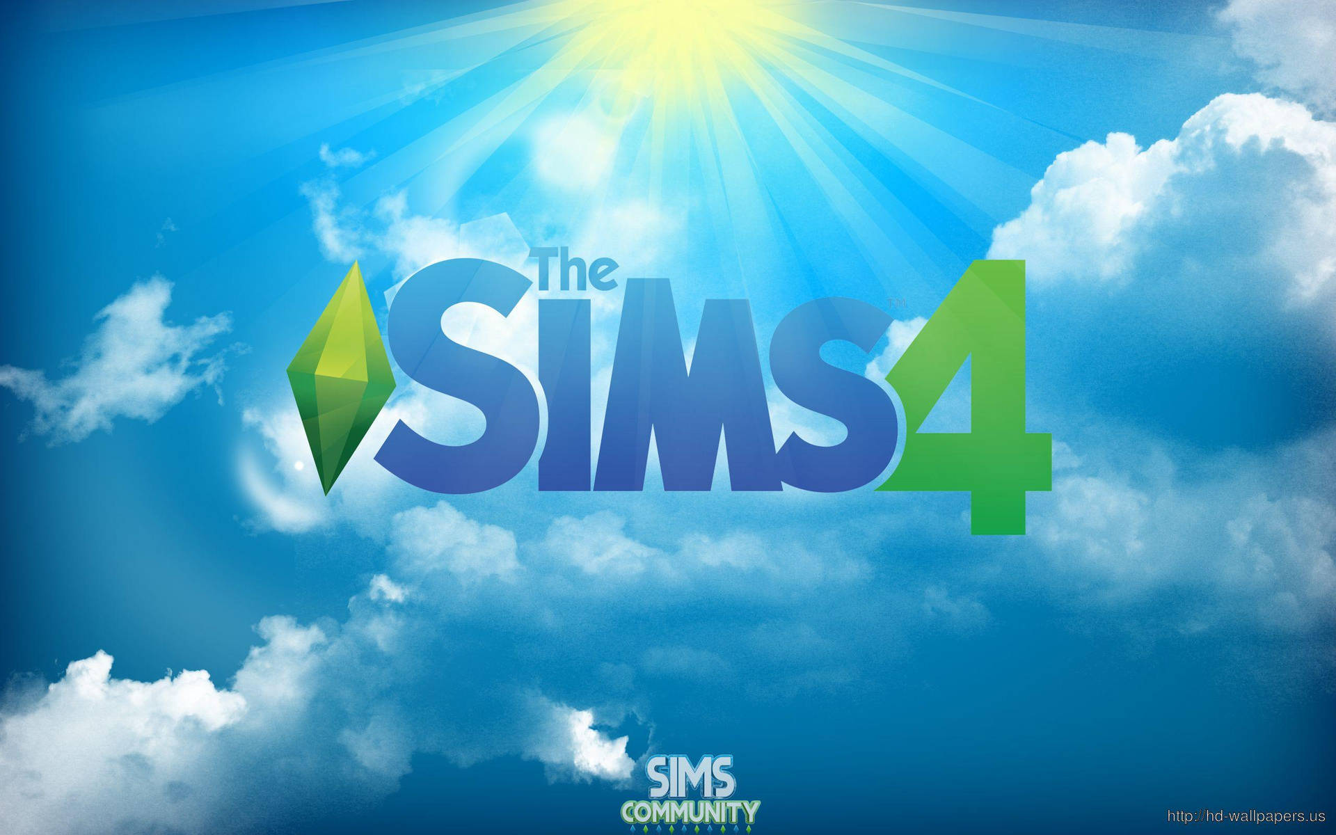 The Sims 4 With Sky Wallpaper