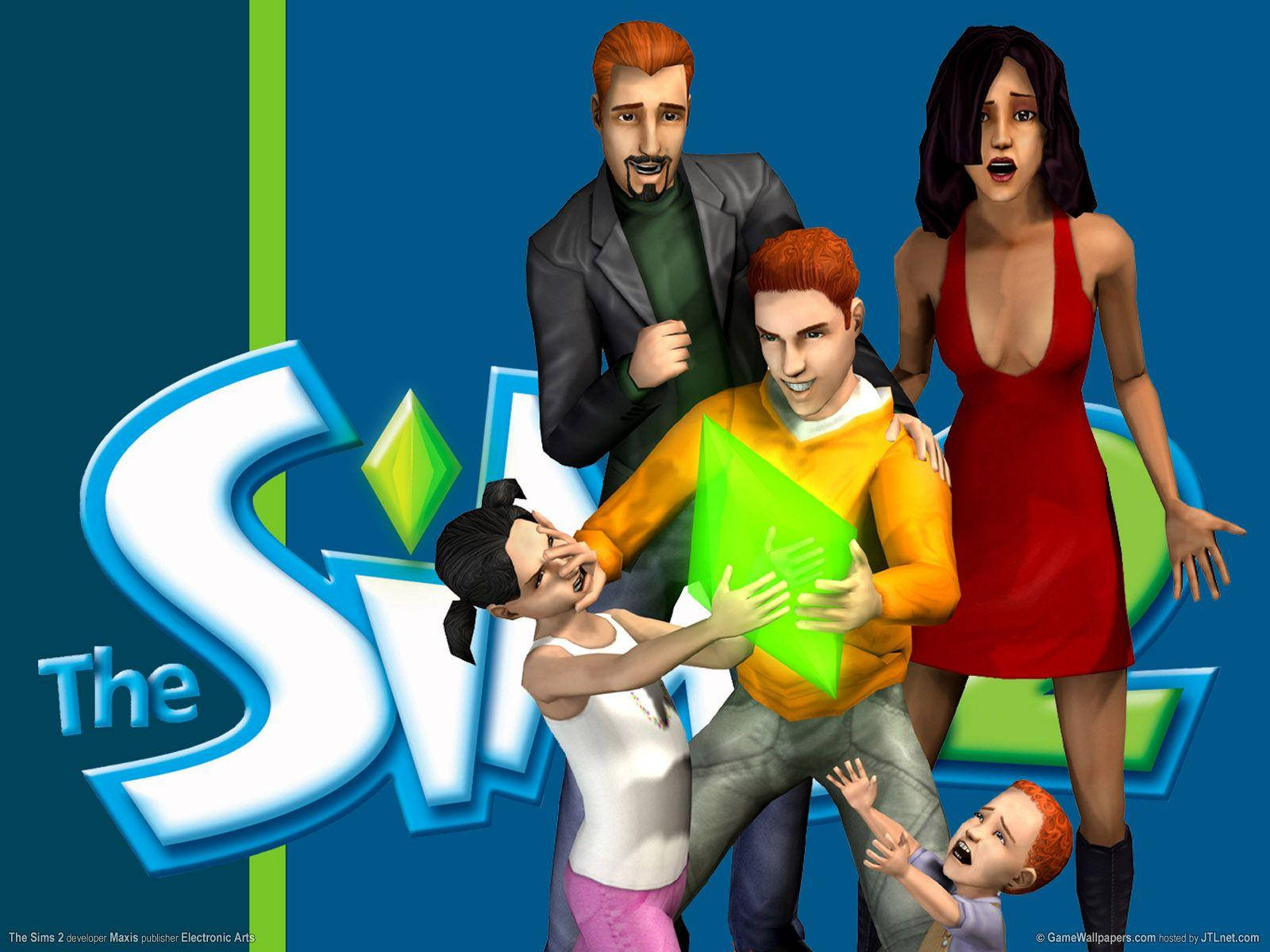 Sims-børnene græder Wallpaper