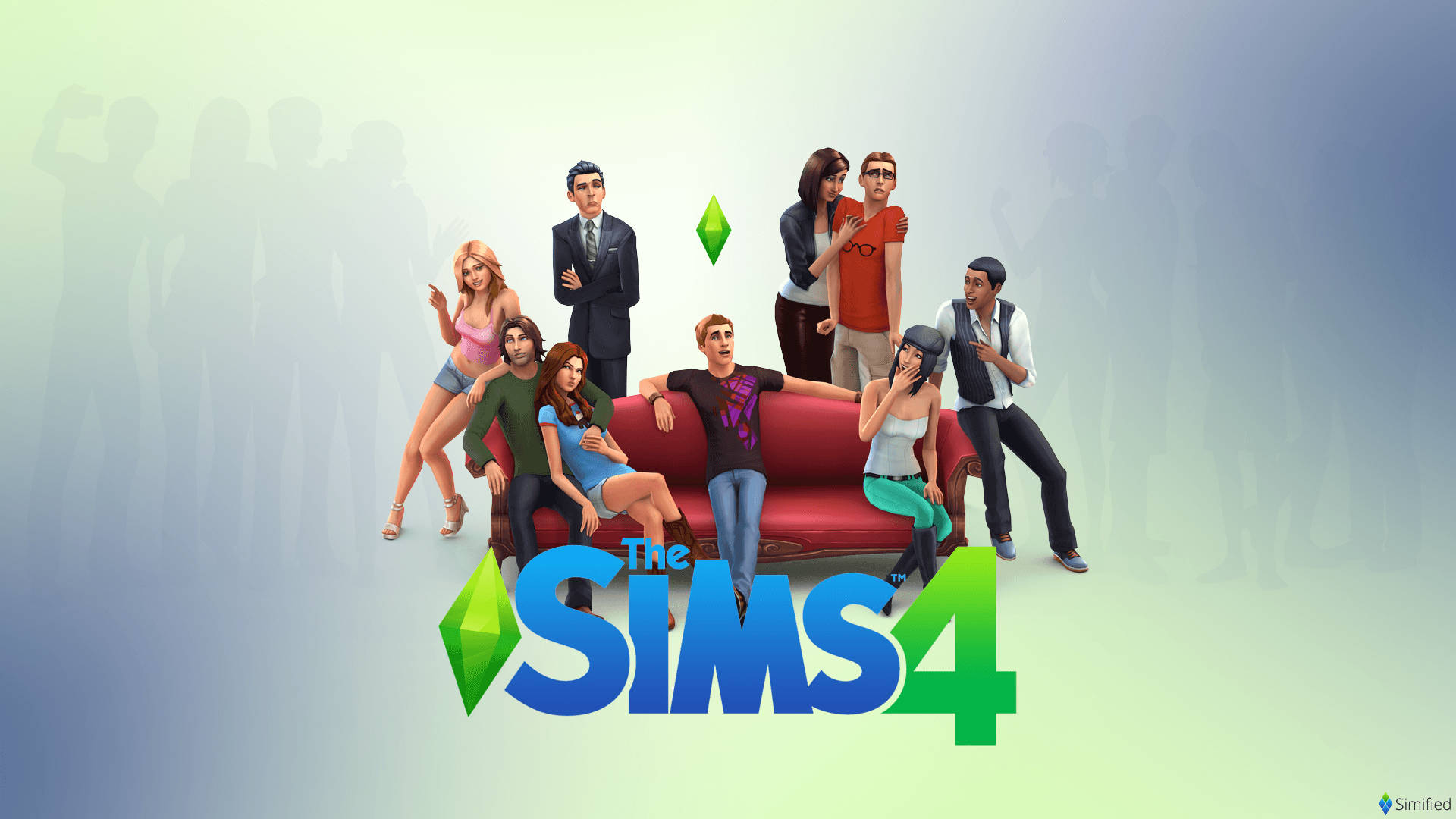 The Sims Red Couch Picture