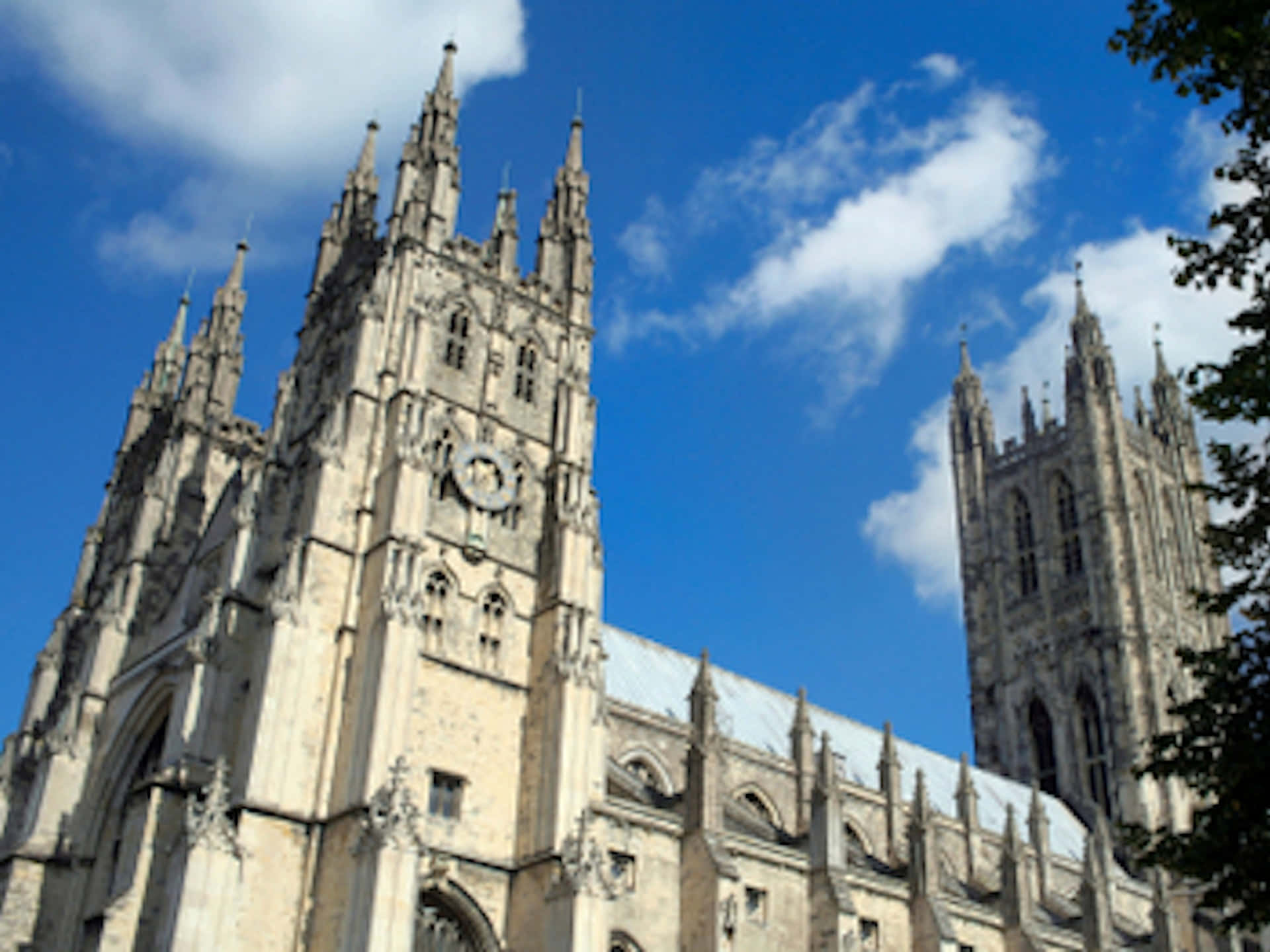The Skyline Above Canterbury Cathedral Wallpaper