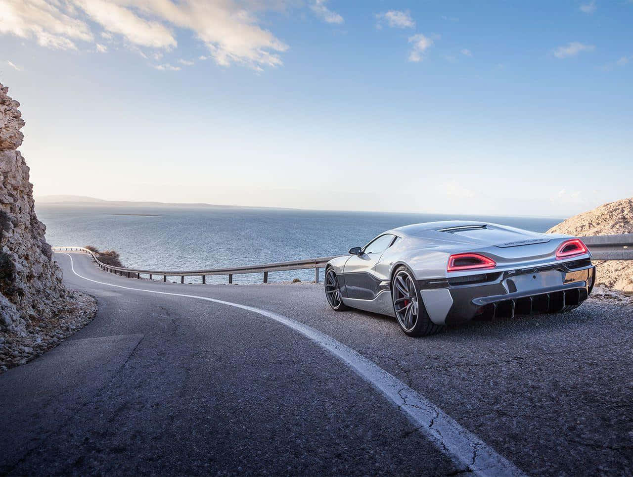 The Sleek And Powerful Rimac Concept One Electric Hypercar. Wallpaper