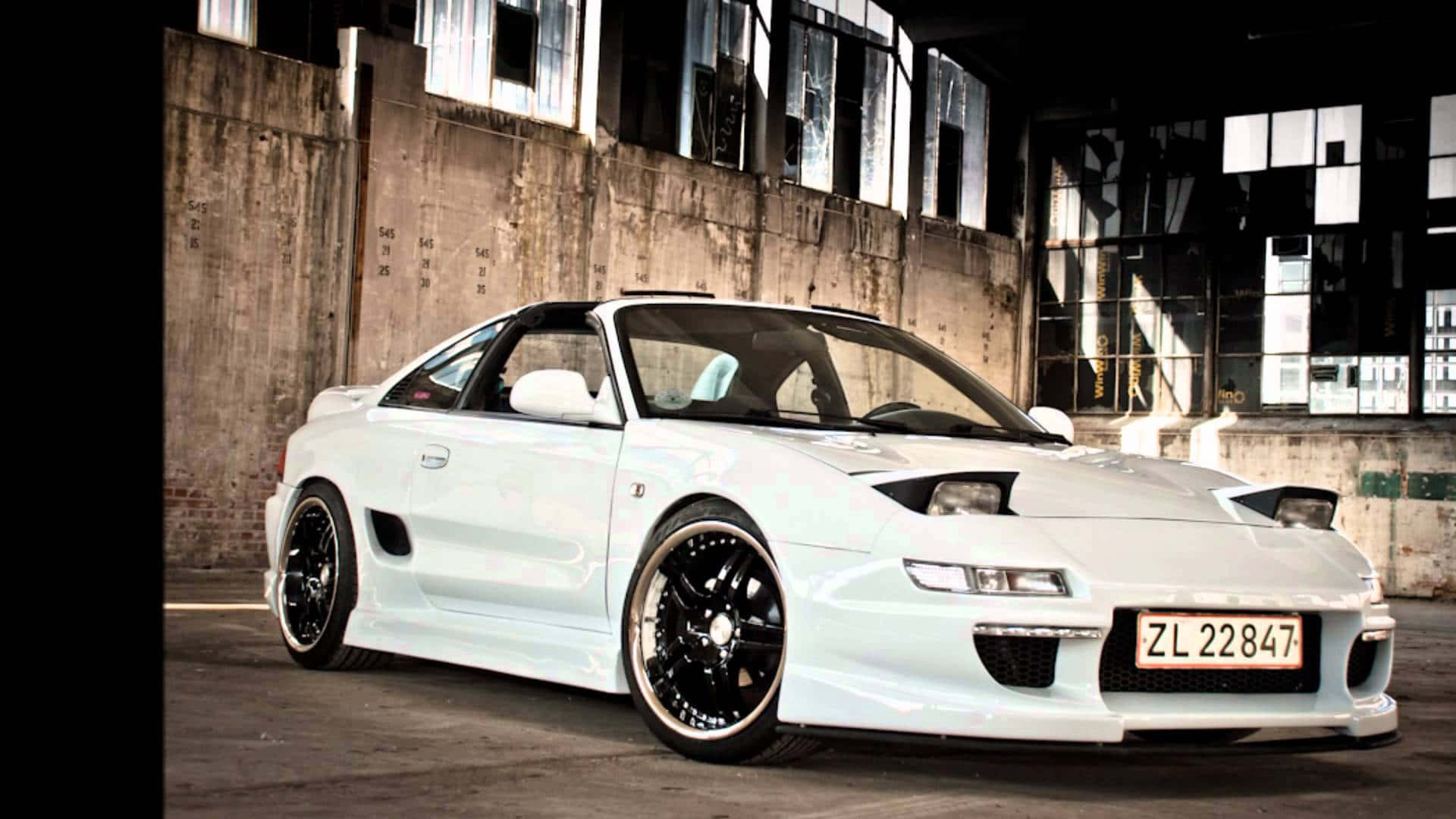 The Sleek Design Of A Classic Toyota Mr2 Wallpaper