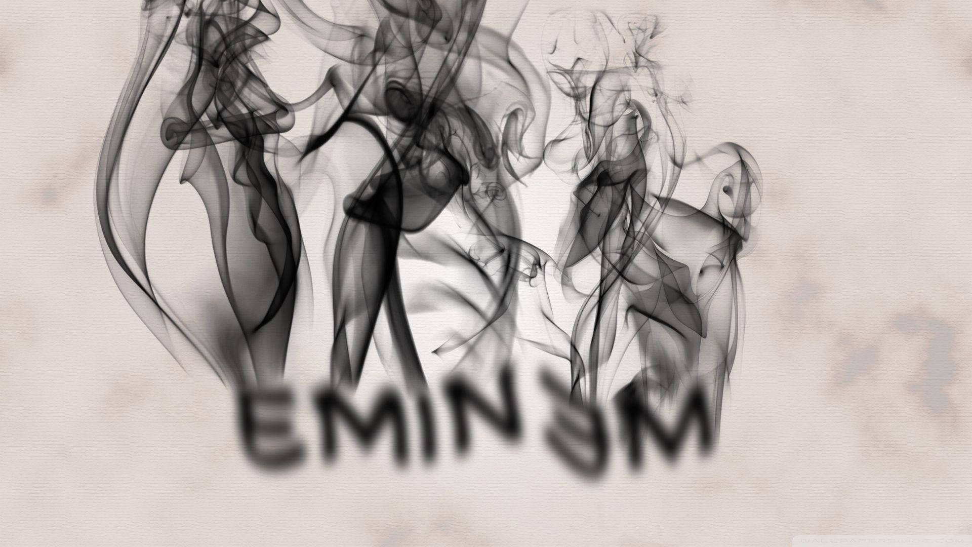 The Smoking Name Of Eminem Wallpaper