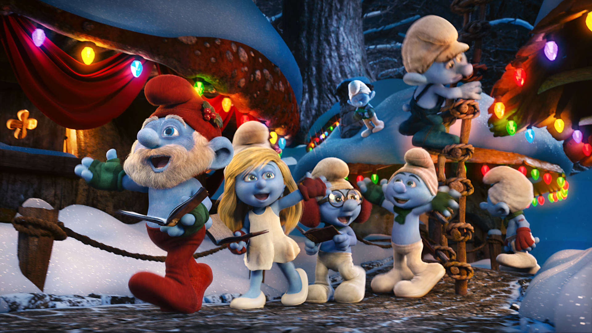 The Smurf Christmas Special Background