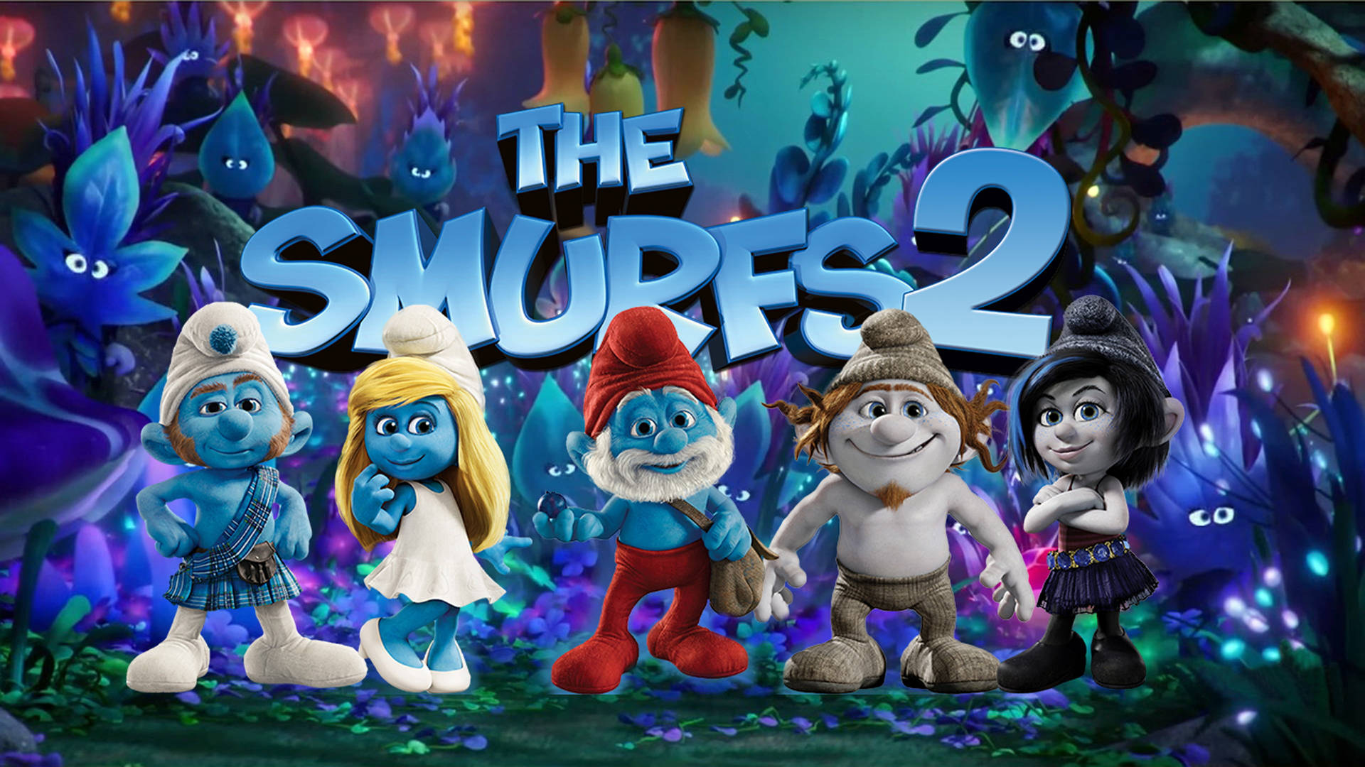 The Smurfs 2 Lost Village Poster Background
