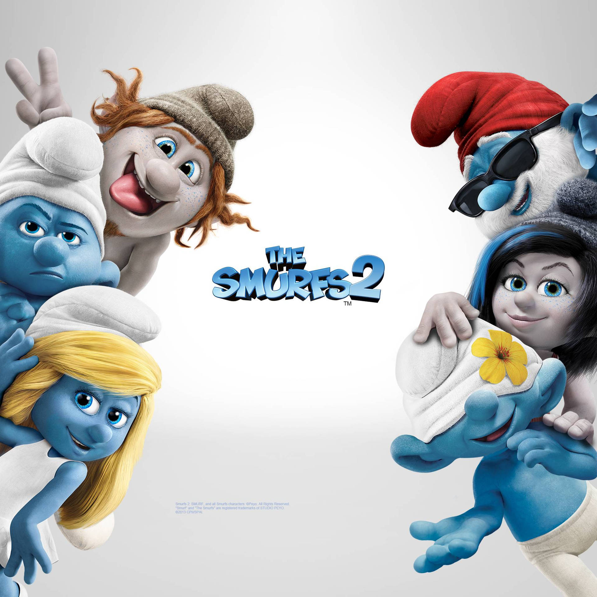 The Smurfs 2 Official Poster Background