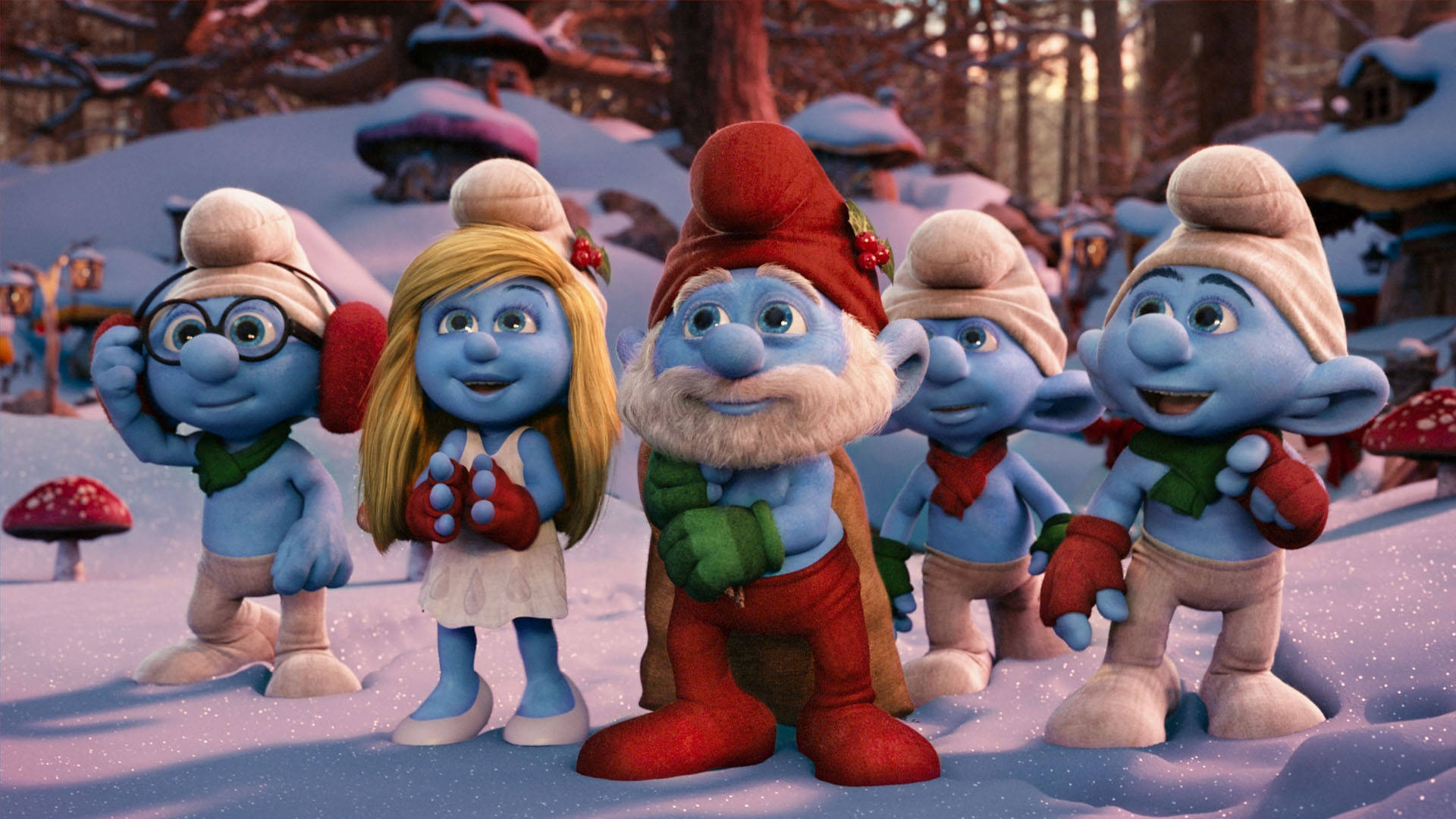 The Smurfs Christmas Carol Background