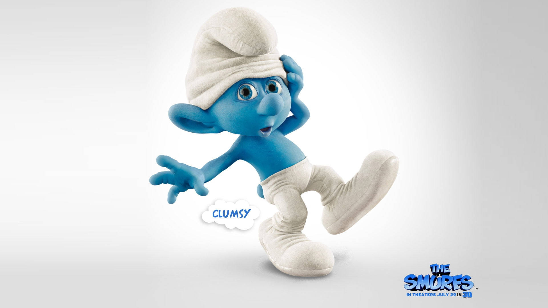 The Smurfs Clumsy Smurf Background