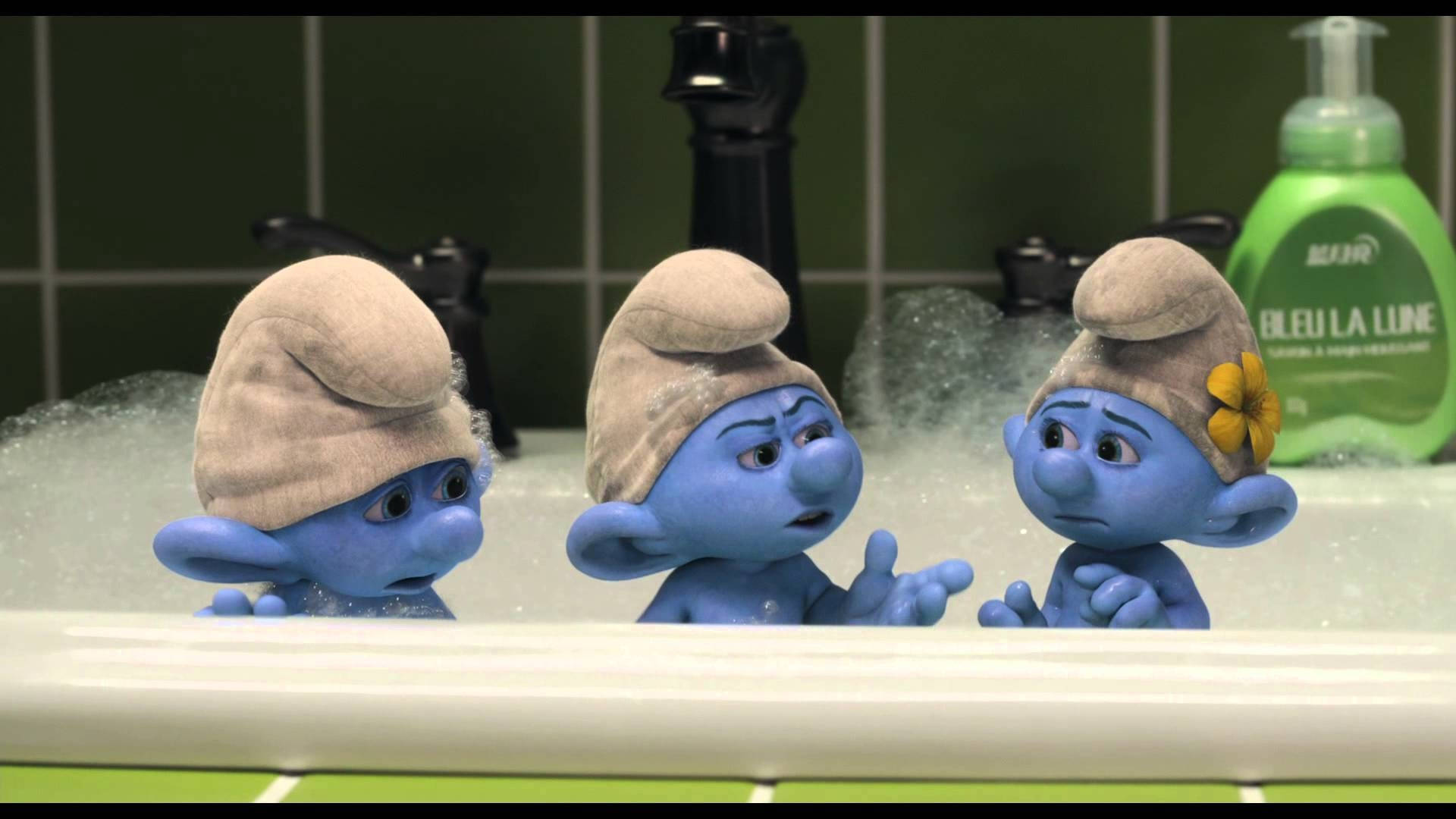 The Smurfs Gutsy Brainy And Grouchy Background