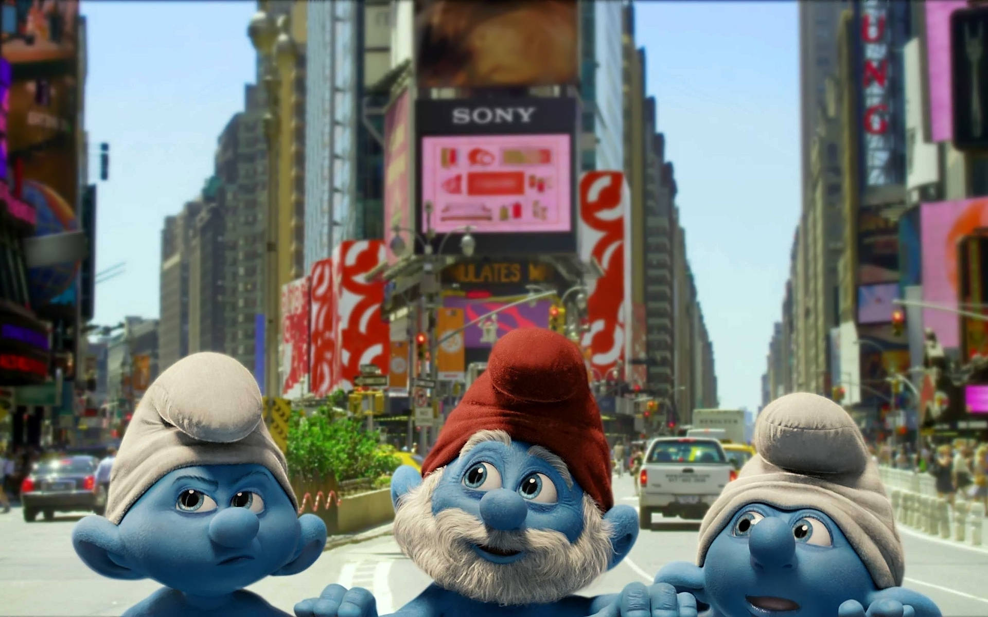 The Smurfs New York Background