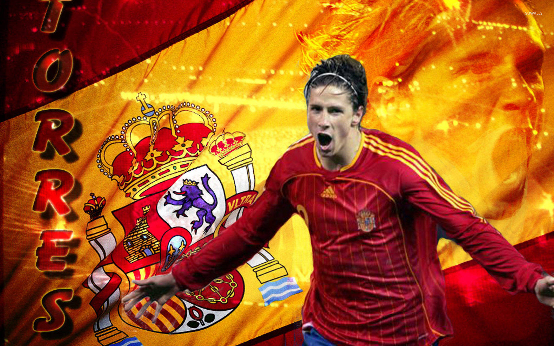 Denfotbollskungen Fernando Torres. Wallpaper