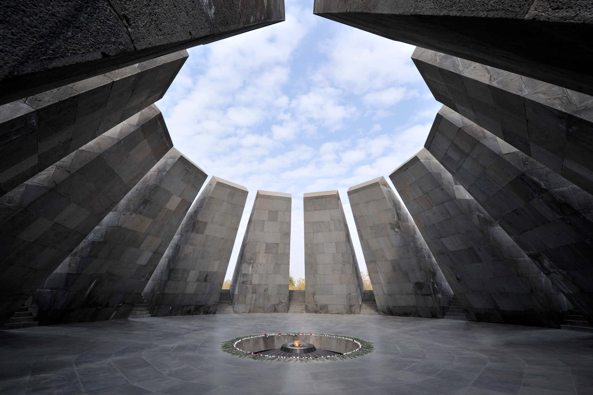 The Solemn Armenian Genocide Memorial Wallpaper