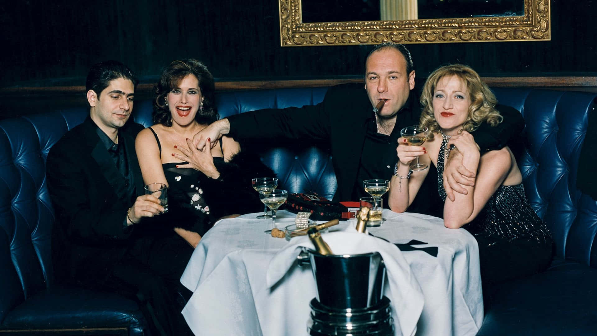 The legendary mob boss Tony Soprano, played by James Gandolfini, in The Sopranos. Wallpaper