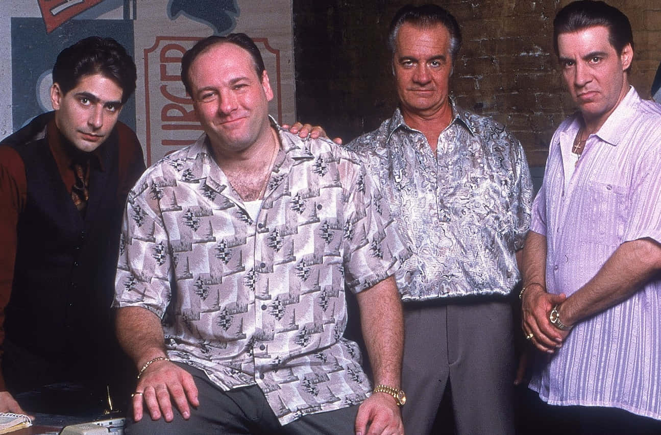 Tony Soprano og hans Crew på dette moblie tapet. Wallpaper
