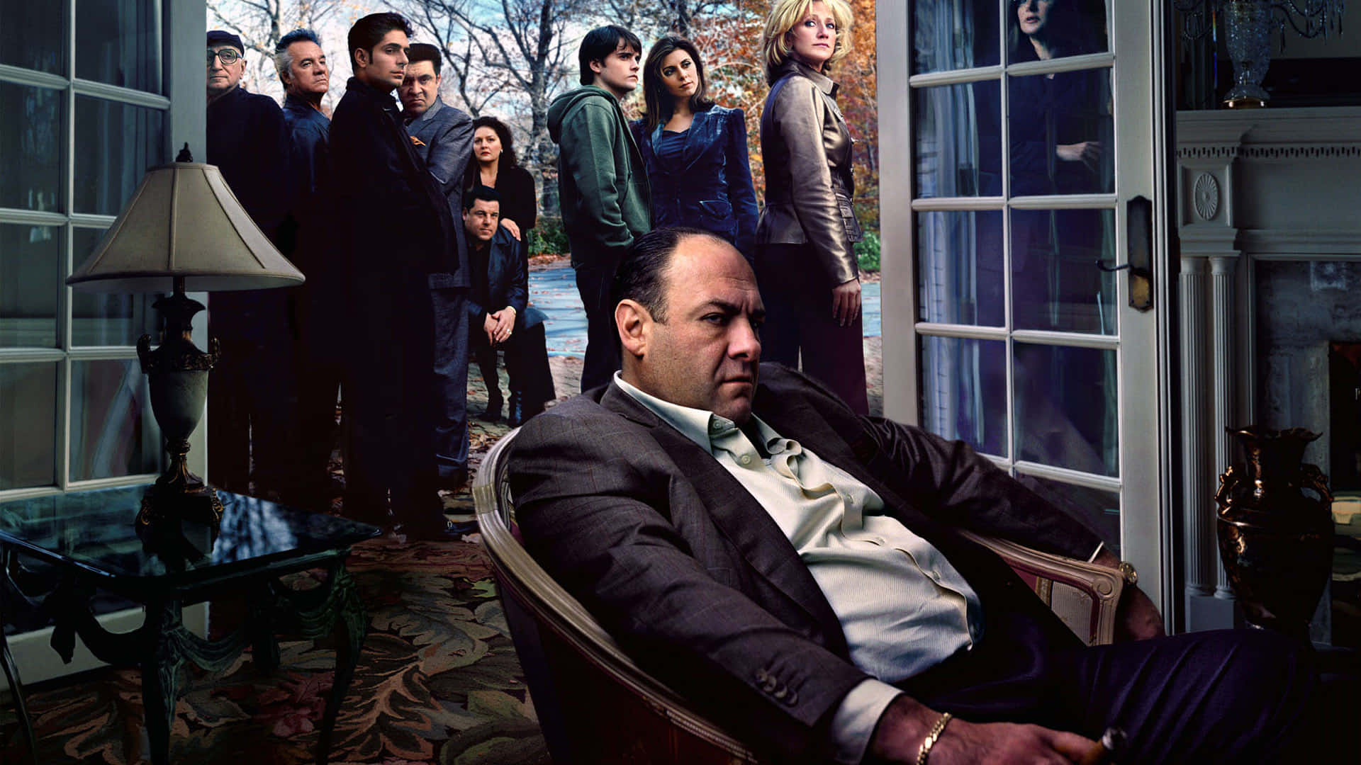 Tony Soprano, the notorious mob boss Wallpaper