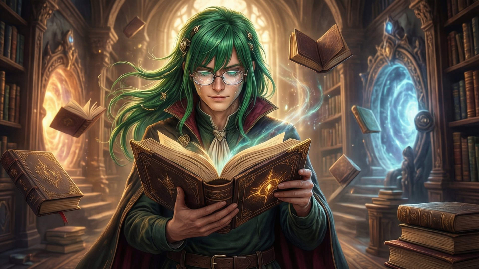 Den Rumsliga Magikerns Studium Bakgrundsbilder