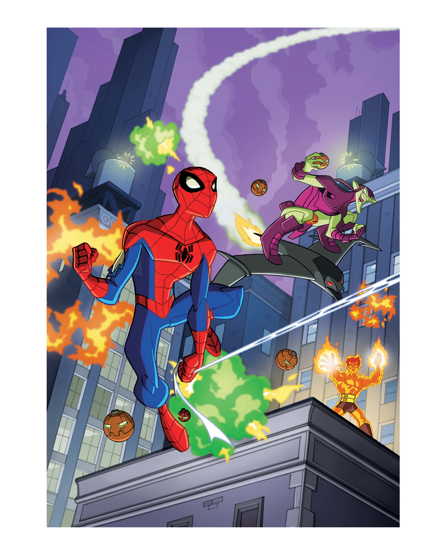 The Spectacular Spider-Man Enemies Wallpaper
