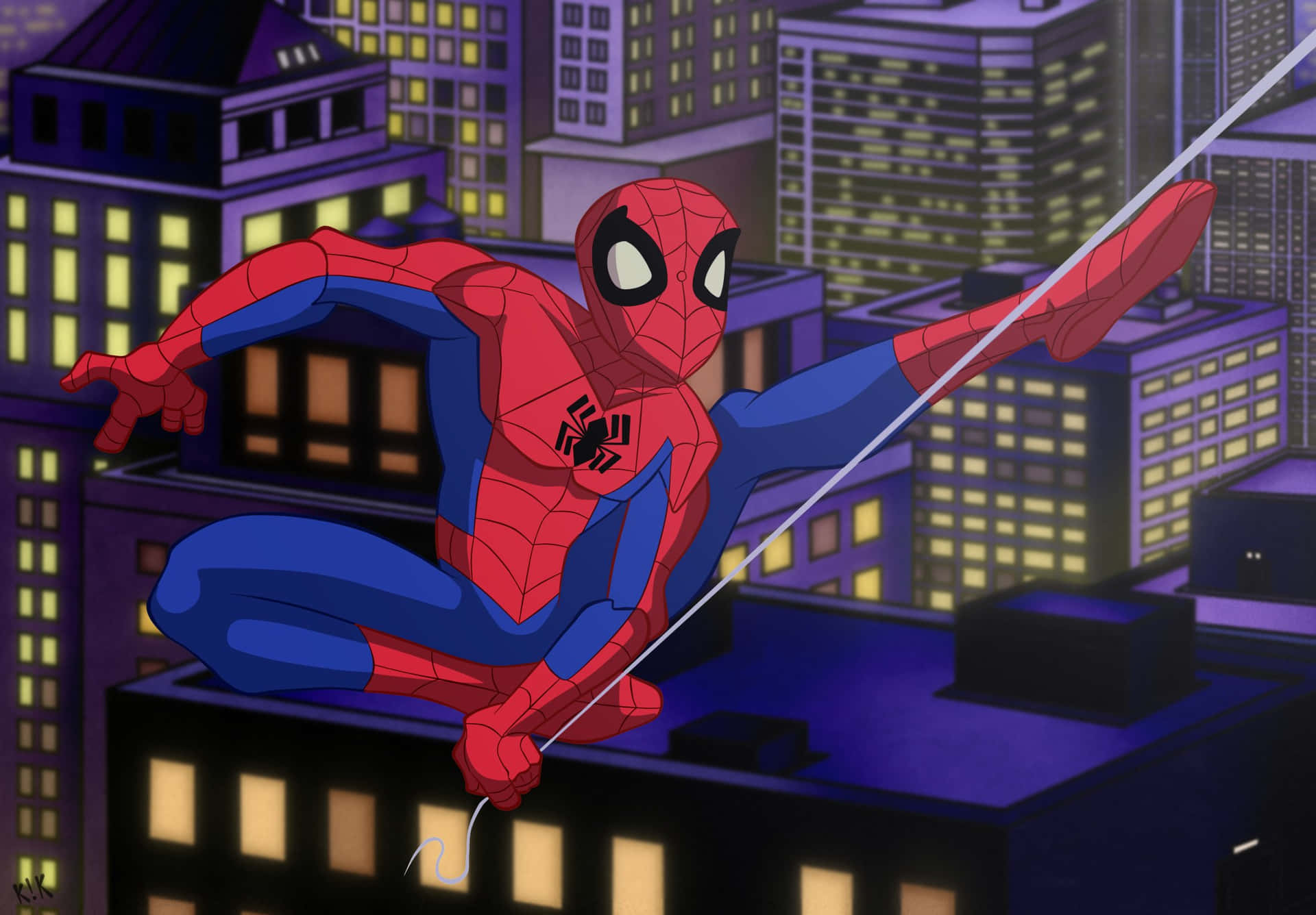 The Spectacular Spider-man Pose Background