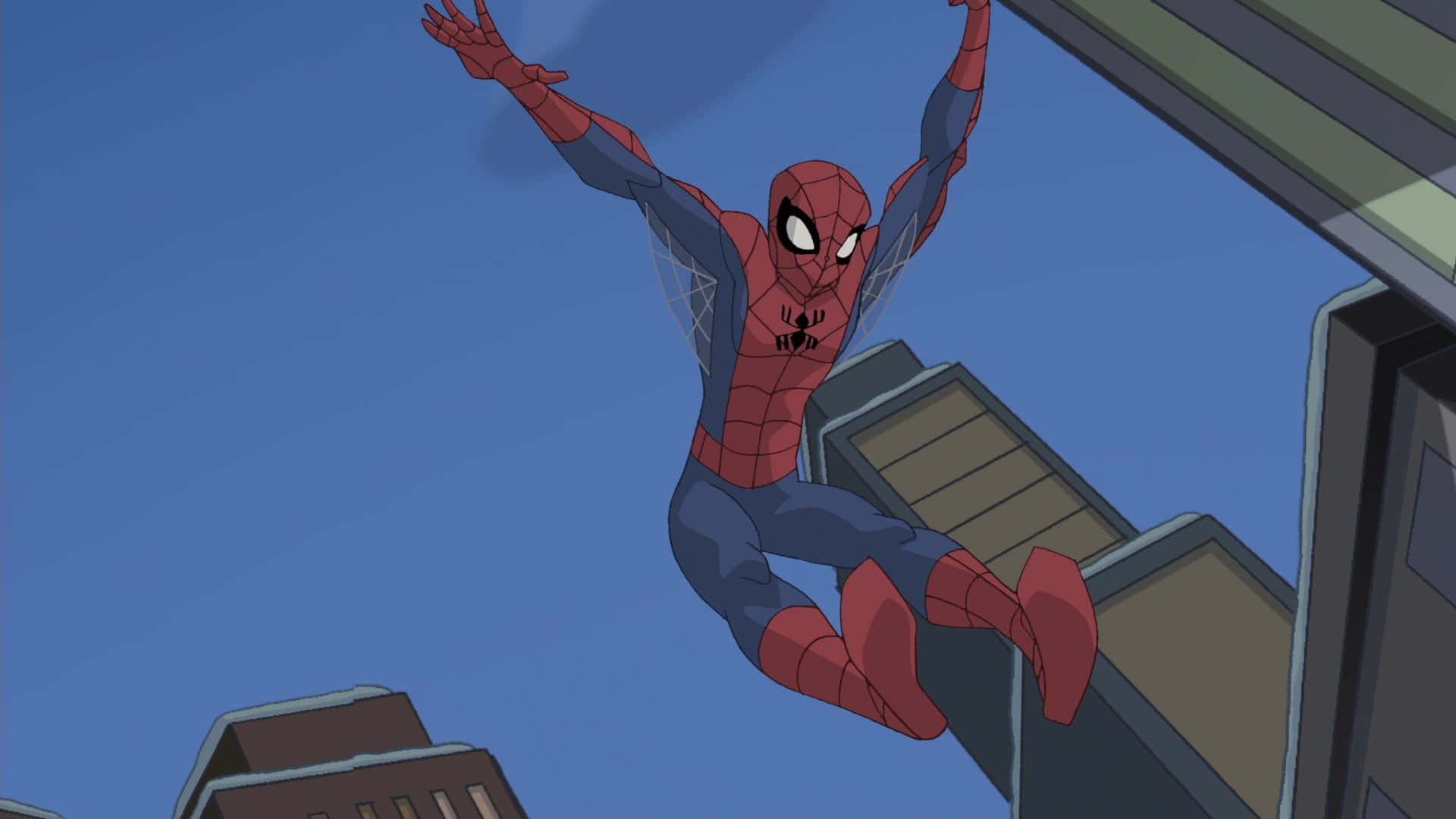 The Spectacular Spider-man Swinging Wallpaper