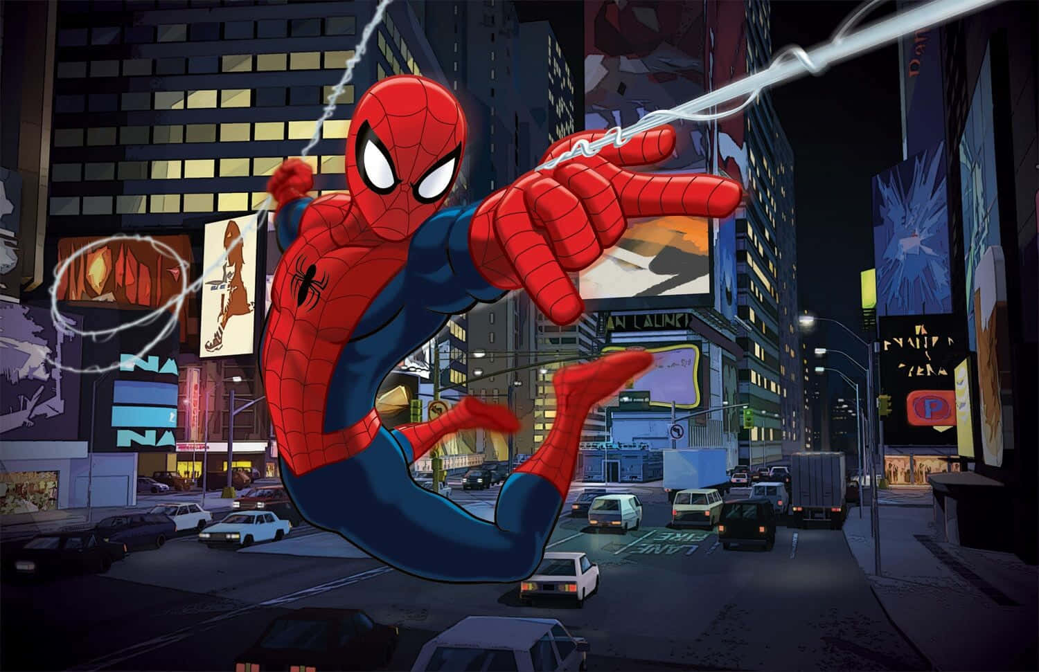 Det Spektakulære Spiderman-Webslinger Tapet Wallpaper