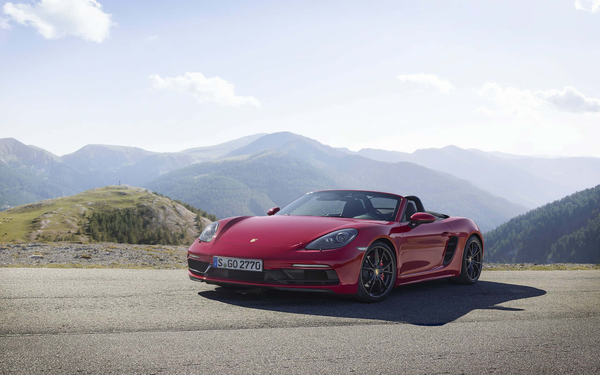 Porsche 718 Boxster Gts:n Tyyli Ja Eleganssi Taustakuva