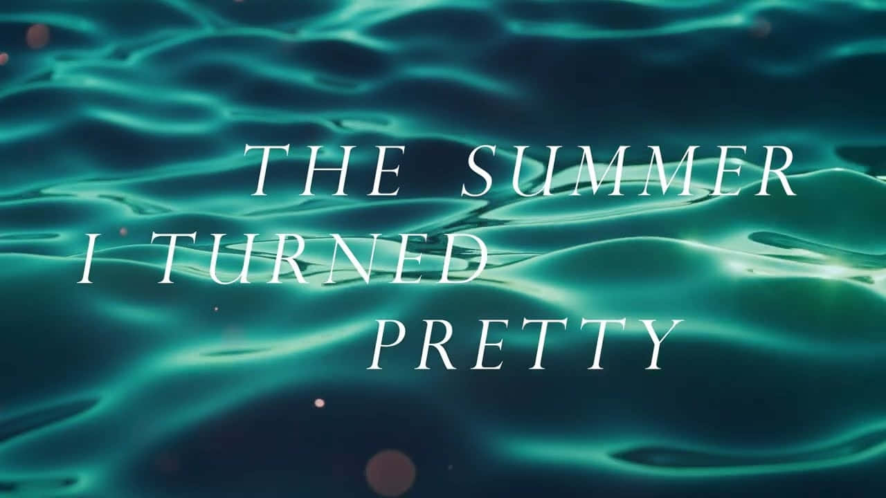 The Summer I Turned Pretty Title Over Water Background Wallpaper