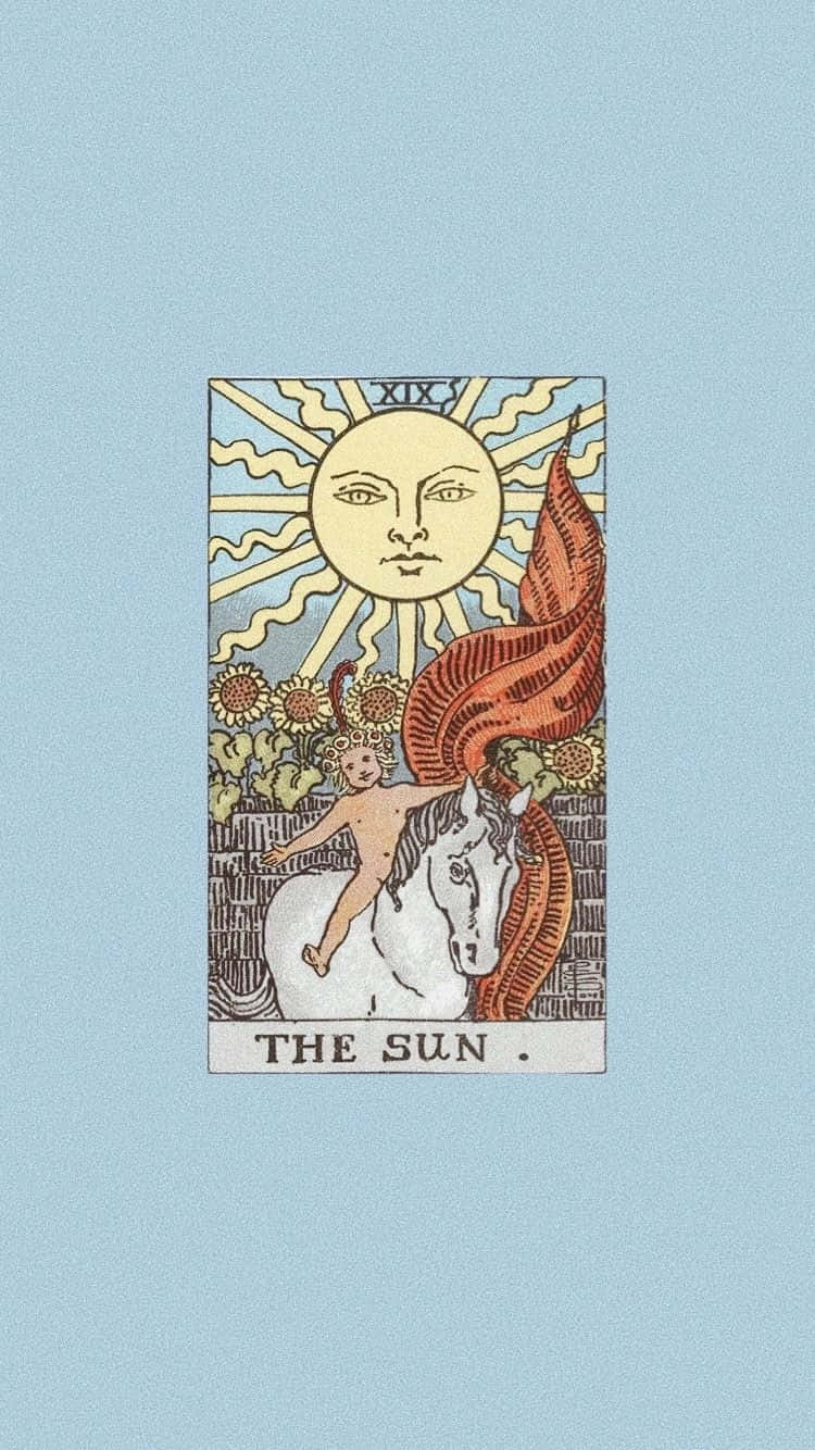 The Sun Tarot Card Aesthetic Wallpaper