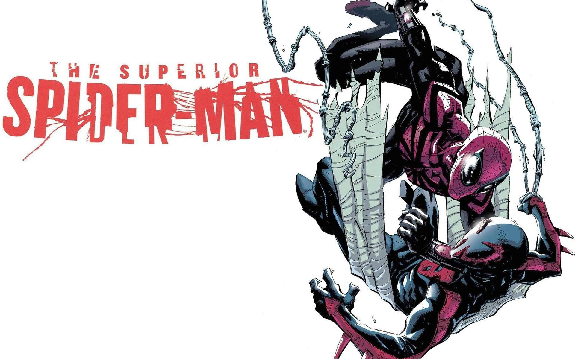 The Superior Spider-man With Logo Wallpaper