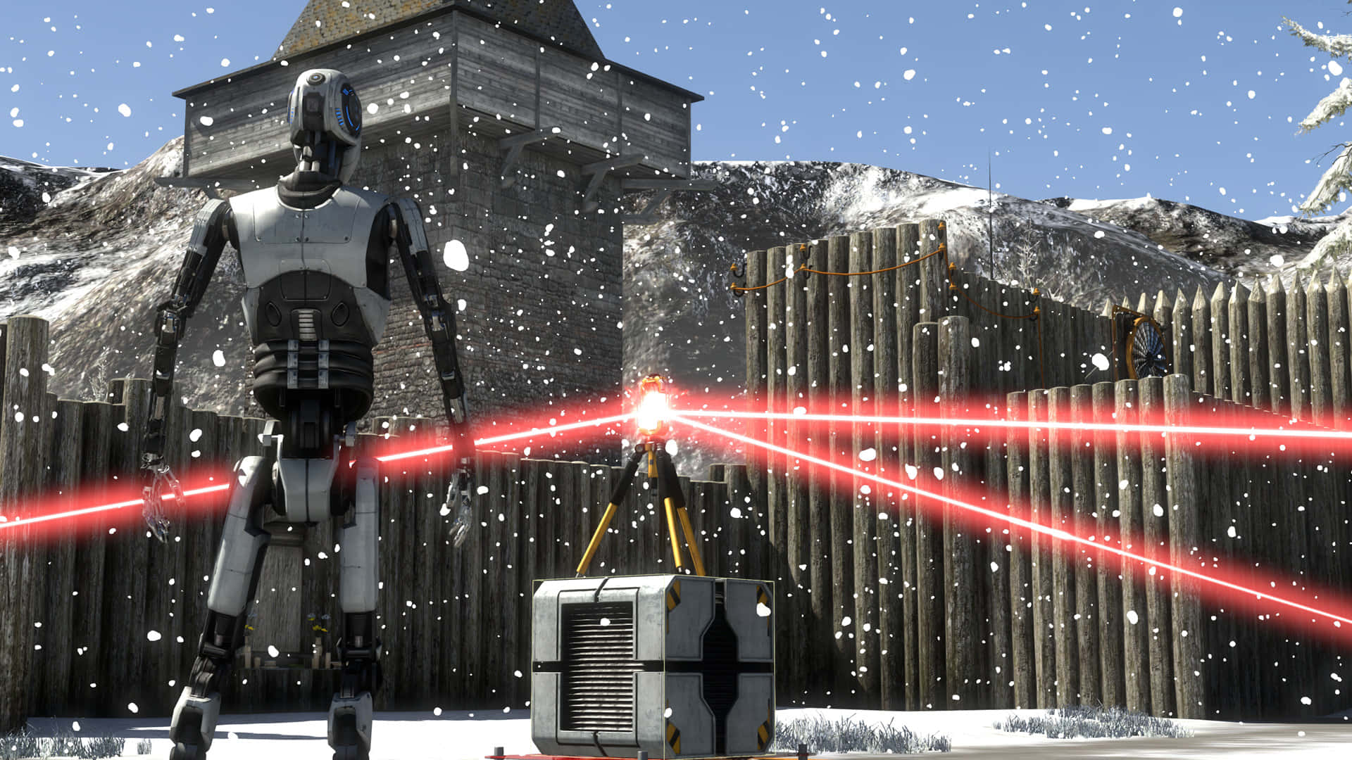 The Talos Principle Background Of The User In The Snow Background