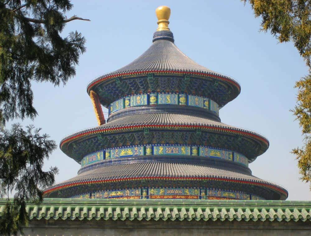 The Temple Of Heaven's Ancient Chinese Architecture Wallpaper