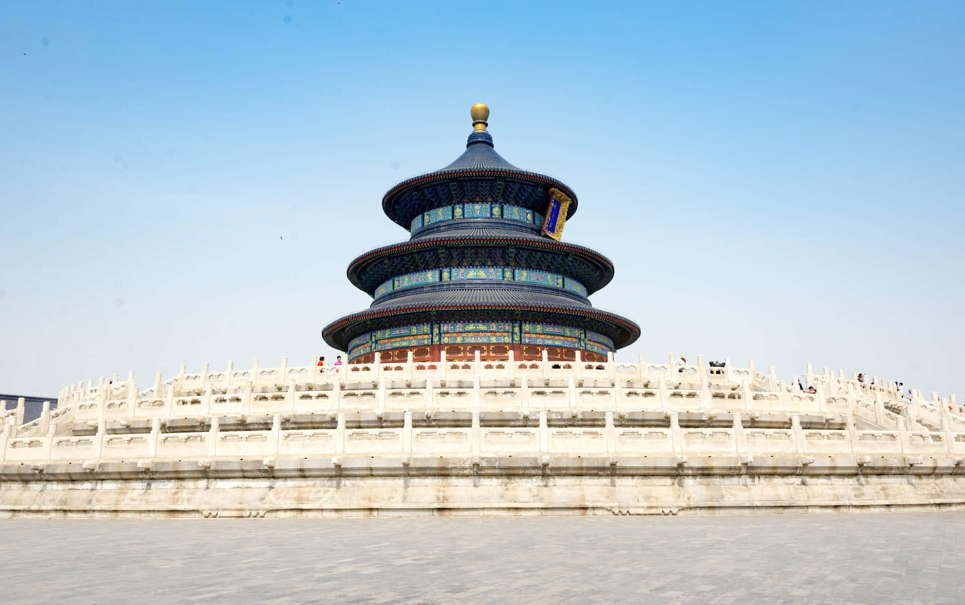 The Temple Of Heaven's Hall Viewed From One Side Wallpaper